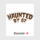 67に憑りつかれた おかしな幽霊とカボチャのハロウィン シール (シート)