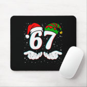 67のマッチング 6 7 ミーム 6-7 クリスマス マウスパッド (マウス)