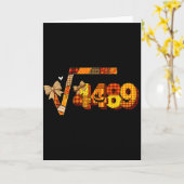 67のミーム平方根4489スラング数学教師 カード (黄色い花)