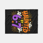 67のユーモアあふれるお化けソキーメム・ハント・ホラー フリースブランケット (正面(横))