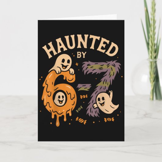 67の呪われたミーム　ジェネレーションアルファが笑うハロウィン カード (正面)