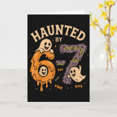 67の呪われたミーム　ジェネレーションアルファが笑うハロウィン カード (黄色い花)