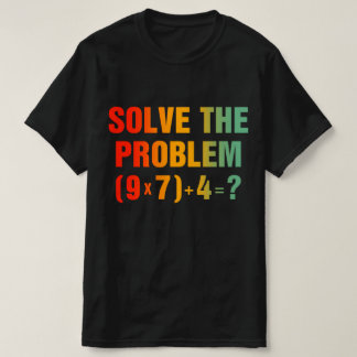67の問題を解く Gen Alpha数学教師のミーム Tシャツ