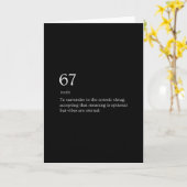 67の定義ミーム カード (黄色い花)