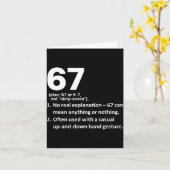 67の定義面白い六七ミーム6 7 カード (黄色い花)