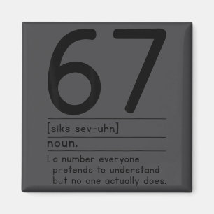 67の定義 意味 67 ミーム 面白い6セブン マグネット