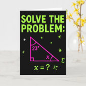 67の数学ミーム 問題を解く 面白い先生たち 学生 カード (黄色い花)
