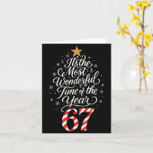 67の最も素敵な時期だよ クリスマス カード (黄色い花)