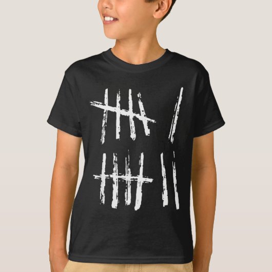 67の正字のTシャツ 面白い six seven 67 ミーム 6 7 ナンバー Tシャツ (正面)