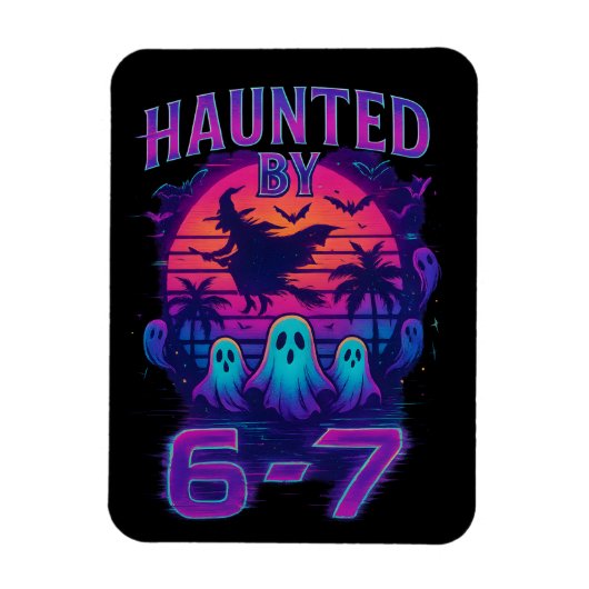 67の面白いハロウィンメメに取り憑かれた マグネット (縦)