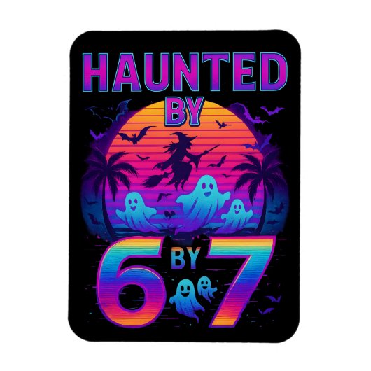 67の面白いハロウィンメメに取り憑かれた マグネット (縦)