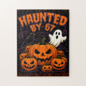 67の面白い幽霊とかぼちゃのハロウィンに悩まされて ジグソーパズル (縦)