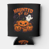 67の面白い幽霊とカボチャのハロウィンに悩まされて 缶クーラー (正面)