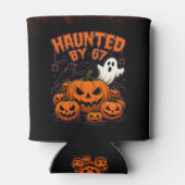 67の面白い幽霊とカボチャのハロウィンに悩まされて 缶クーラー (裏面)