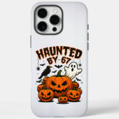 67の面白い幽霊とカボチャのハロウィンに悩まされて Case-Mate iPhoneケース (裏面)