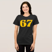 67クラシックミーム – 私は愛67セブン トライブレンドＴシャツ (正面全面)