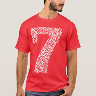 67シックスセブン クールなマッチング 6と7のデザイン 面白い 67 Tシャツ