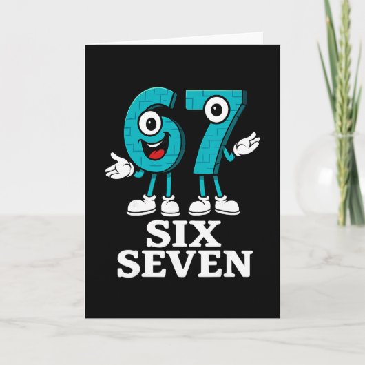 67シックスセブン 6-7 - 面白いイタリアの脳腐れ子供ゲーム カード (正面)