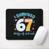67シャツ 先生 キッズ 6 7 メモ I Survived 67 Days  マウスパッド (マウス)