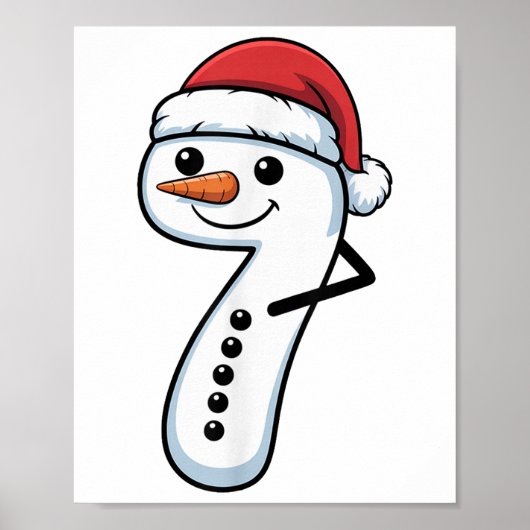 67スノーマンカップルクリスマスMeme - ナンバー一致 ポスター (正面)