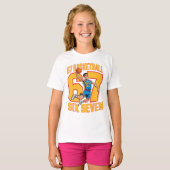 67バスケットボールシックスセブン Tシャツ (正面フル)