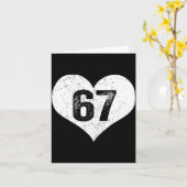 67バレンタインファニー・シックスセブン 6 7 ミーム・ジェネレーションアルファ・スラング カード (黄色い花)