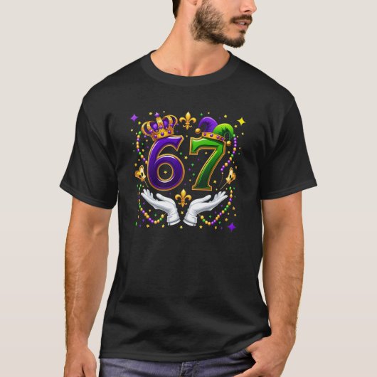 67マルディグラスクルー カーニバル Tシャツ (正面)