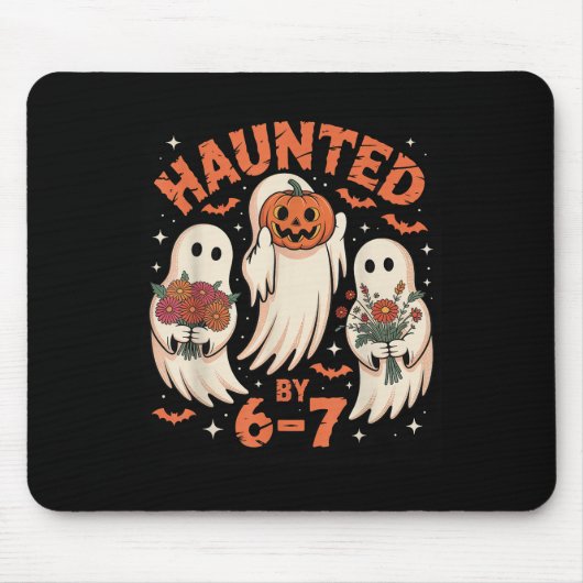 67ミームハロウィンお化け マウスパッド (正面)