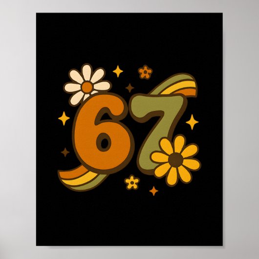67ミーム秋自動Groovyレトロ70s 6セブンボホ ポスター (正面)