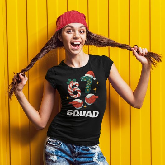 67ミーム 6-7 スクワッド クリスマス Tシャツ