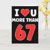 67個のバレンタインよりもあなたのことが好き 67 ミーム カード (黄色い花)