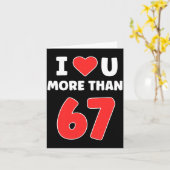 67個のバレンタインよりもあなたのことが好き 67 メモ Premium  カード (黄色い花)
