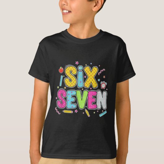 67先生のためのTシャツ 67のミーム 女性教師 六セ Tシャツ (正面)