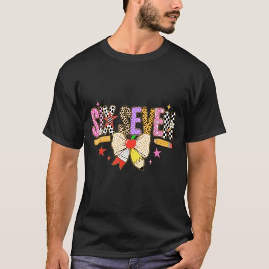 67先生のためのTシャツ 67のミーム 女性教師 六七 Tシャツ (正面)