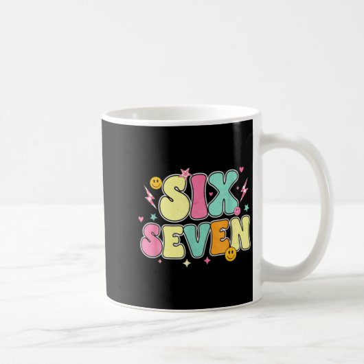 67先生のためのTシャツ 67のミーム 女性教師 六歳 コーヒーマグカップ (右)