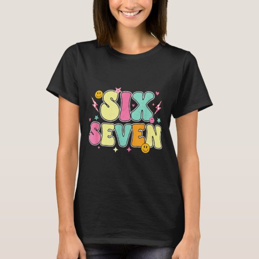 67先生のためのTシャツ 67のミーム 女性教師 六歳 Tシャツ (正面)