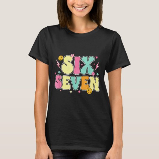 67先生のためのTシャツ 67のミーム 女性教師 六歳 Tシャツ (正面)