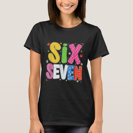67先生のためのTシャツ 67ミーム 女性教師 六七 Tシャツ (正面)