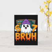 67先生ゴーストシックスセブンMeme数学の方程式bruh カード (黄色い花)