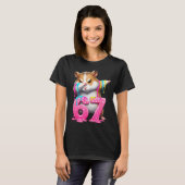 67匹の動物が面白い 67 脳回転の若者キッズハムスター67 Tシャツ (正面フル)