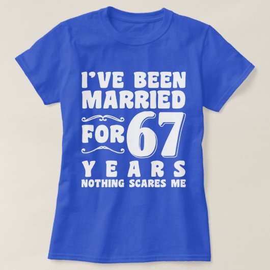 67年間の結婚生活を記念するエンゲージメントプレゼント Tシャツ (デザイン正面)