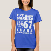 67年間の結婚生活を記念するエンゲージメントプレゼント Tシャツ (正面)