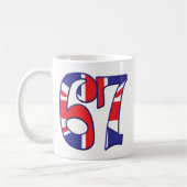 67年齢イギリス コーヒーマグカップ (左)