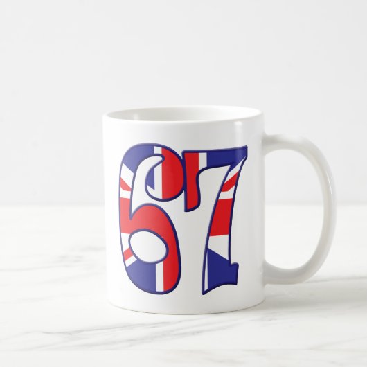 67年齢イギリス コーヒーマグカップ (右)