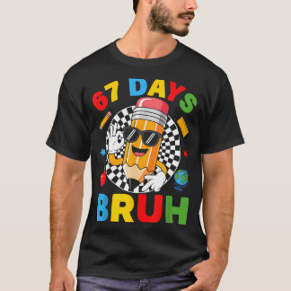 67日ブロ 67日間の学校生活 男の子 キッズ シックス セブン Tシャツ