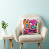 67日学校 67シックスセブン おもしろ 67先生 生徒 クッション (椅子)