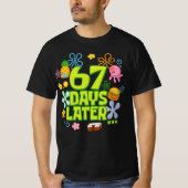 67日後 学校の67日目 six seven Meme Tシャツ (正面)