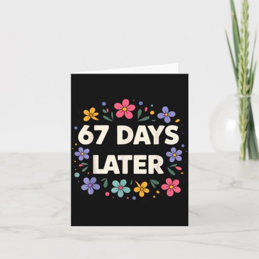 67日後 67日目の学校生活 67のミーム カード (正面)