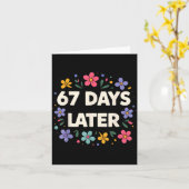67日後 67日目の学校生活 67のミーム カード (黄色い花)