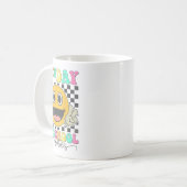 67日目の学校の雰囲気 かわいい笑顔の顔 67 ミームT コーヒーマグカップ (正面左)